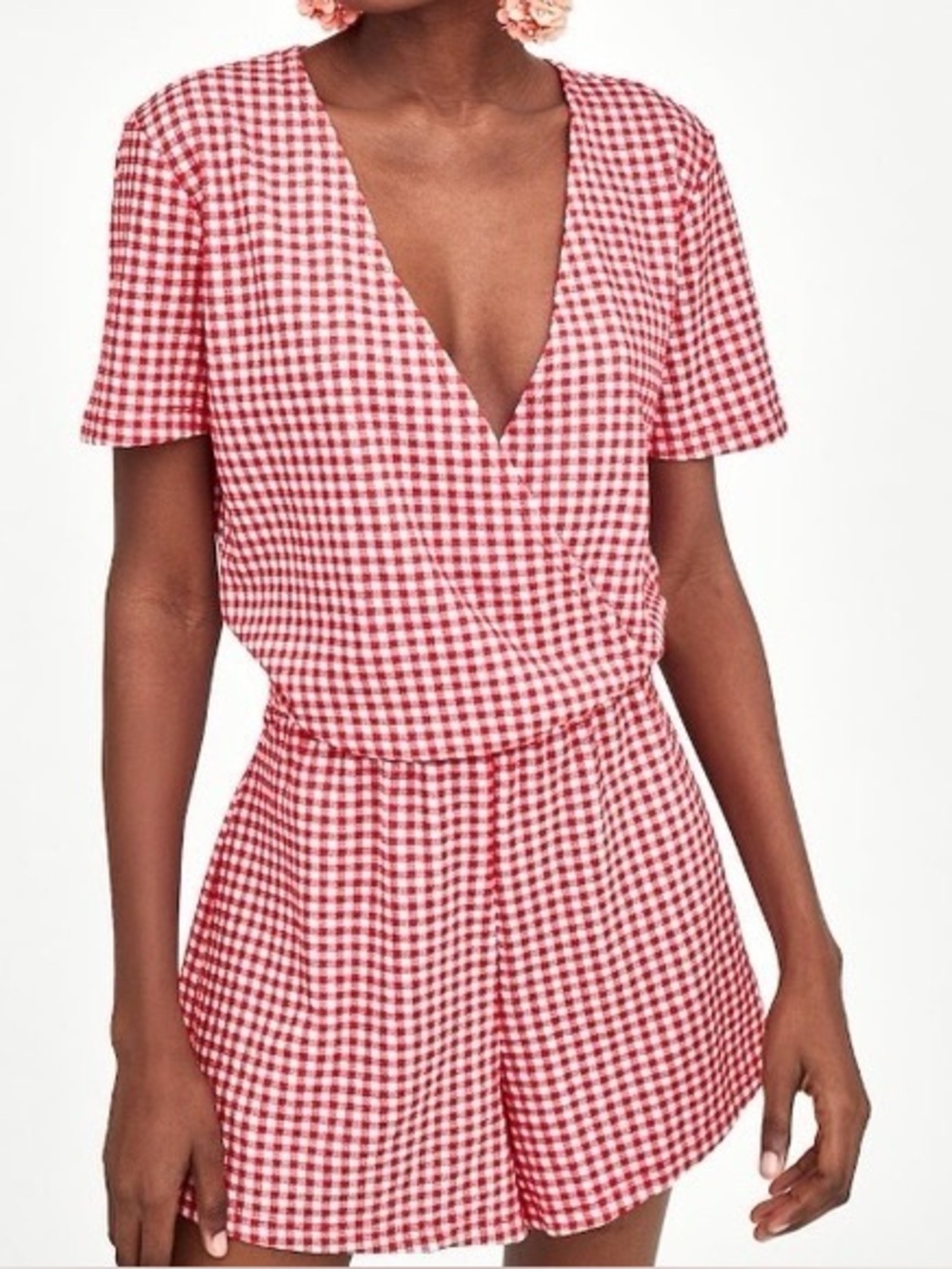Garden Party, CottageCore ANTHRO Gingham Short Sleeve Dress